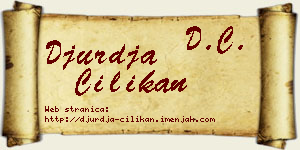 Đurđa Cilikan vizit kartica